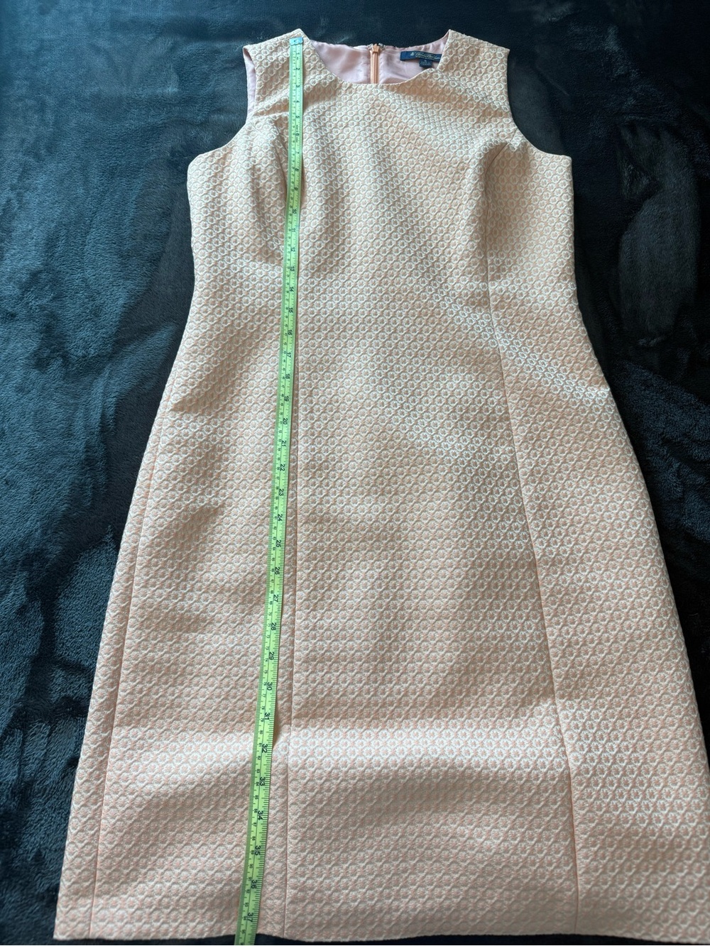 Brooks Brothers Coastal Peach Sleeveless Sheath Dress - Picture 8 of 9